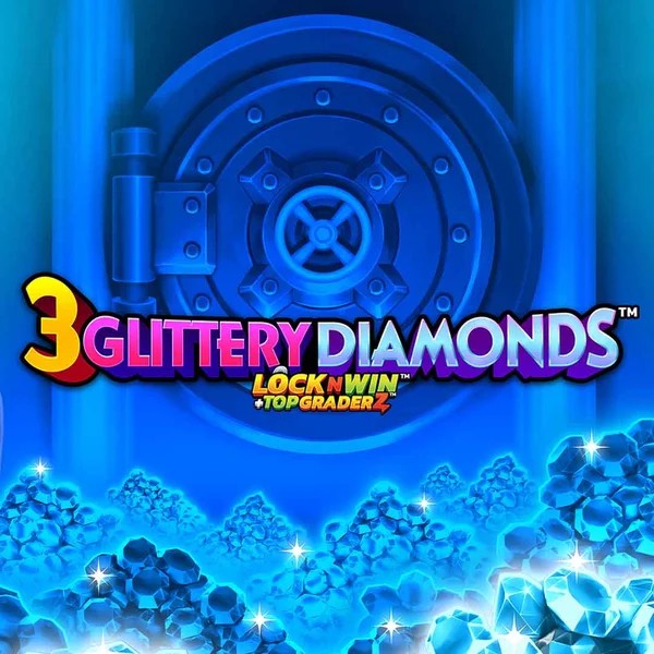 3 Glittery Diamonds logo – Slots by PearFiction Studios at Wild Robin Casino