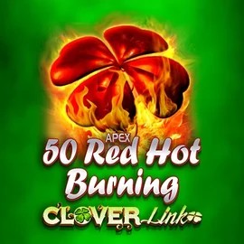 50 Red Hot Burning Clover Links logo by Novomatic Wild Robin Casino