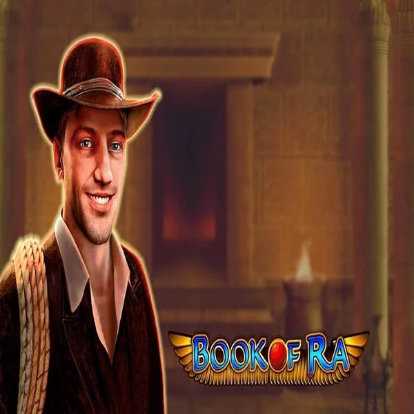 Book of Ra online game logo by Greentube on wild-robins.es