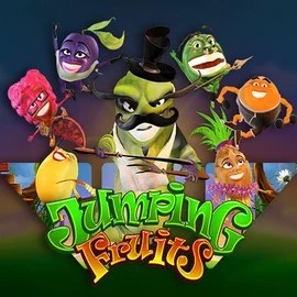 Jumping Fruits slot visual from Wazdan available on wild-robins.es