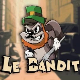 Le Bandit slot logo by Hacksaw Gaming at Wild Robin Casino