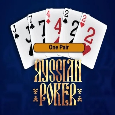 Russian Poker slot visual from OneTouch Games available on wild-robins.es